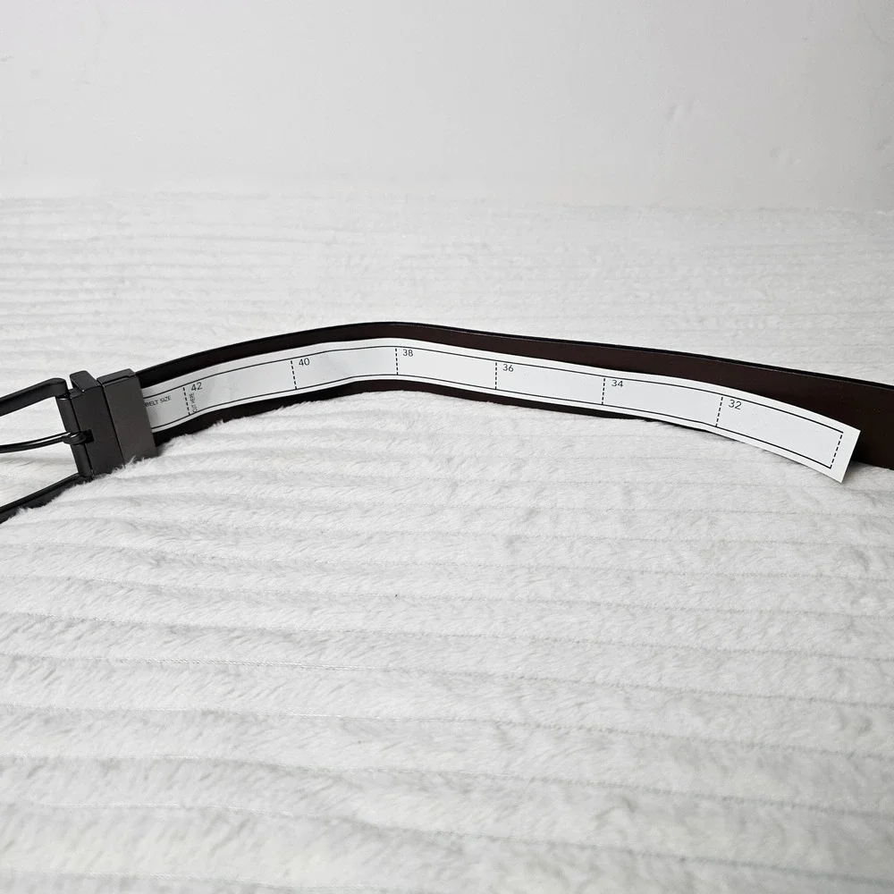 Timberland Reversible Leather Belt Men 42 Black Brown‎ Swivel Buckle Rugged